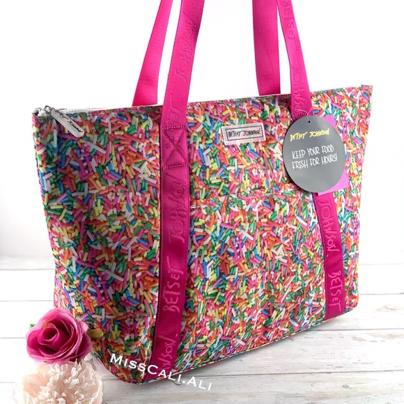 Betsey Johnson Sprinkles Cooler Tote Bag - Picture 3 of 10